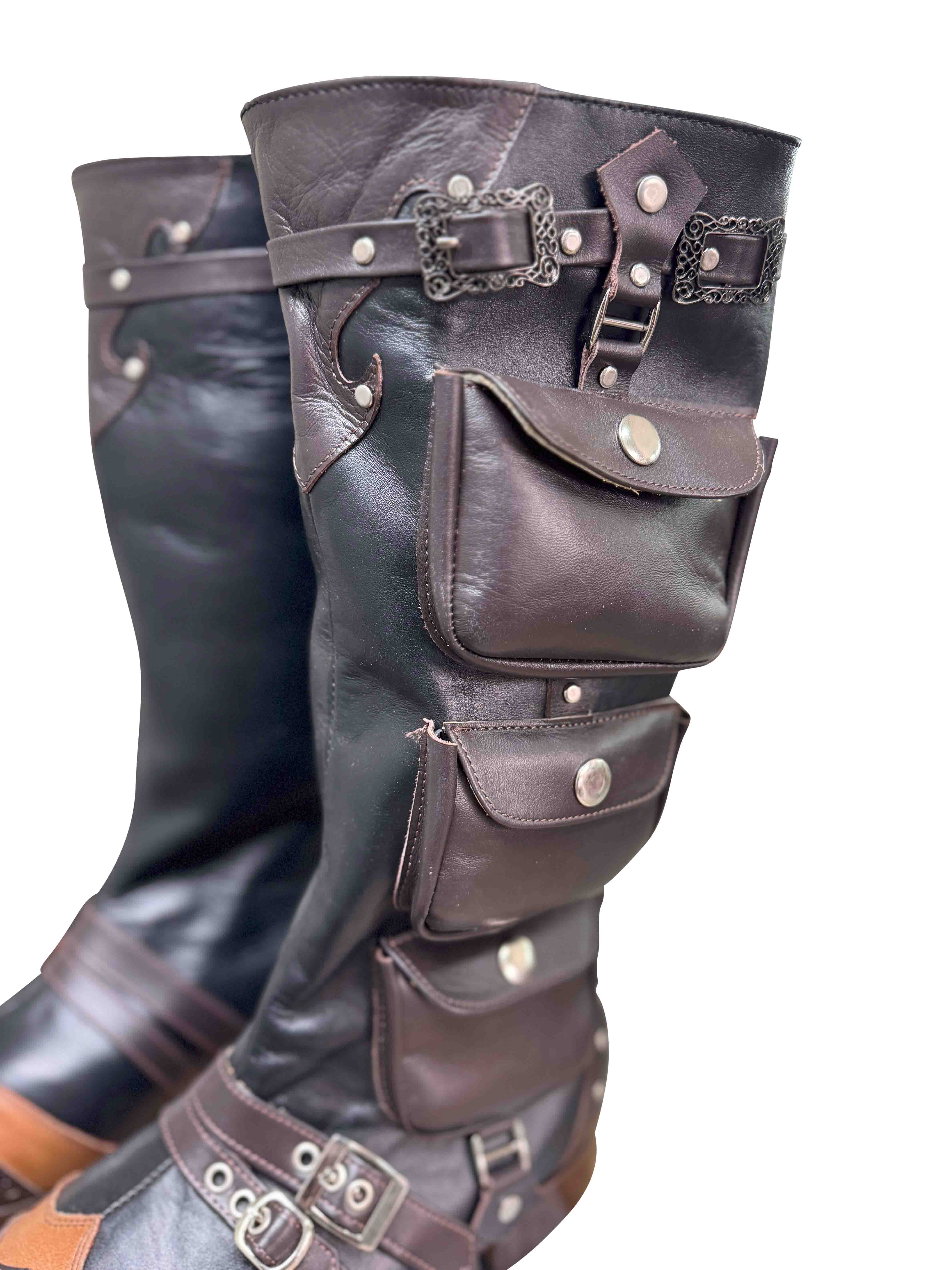 Leather Jockey Boots